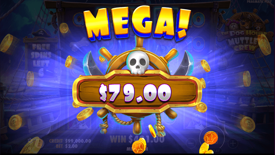 The Dog House Muttley Crew Mega Win Screen